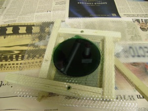 Jumanji Board- clear resin, green pigment